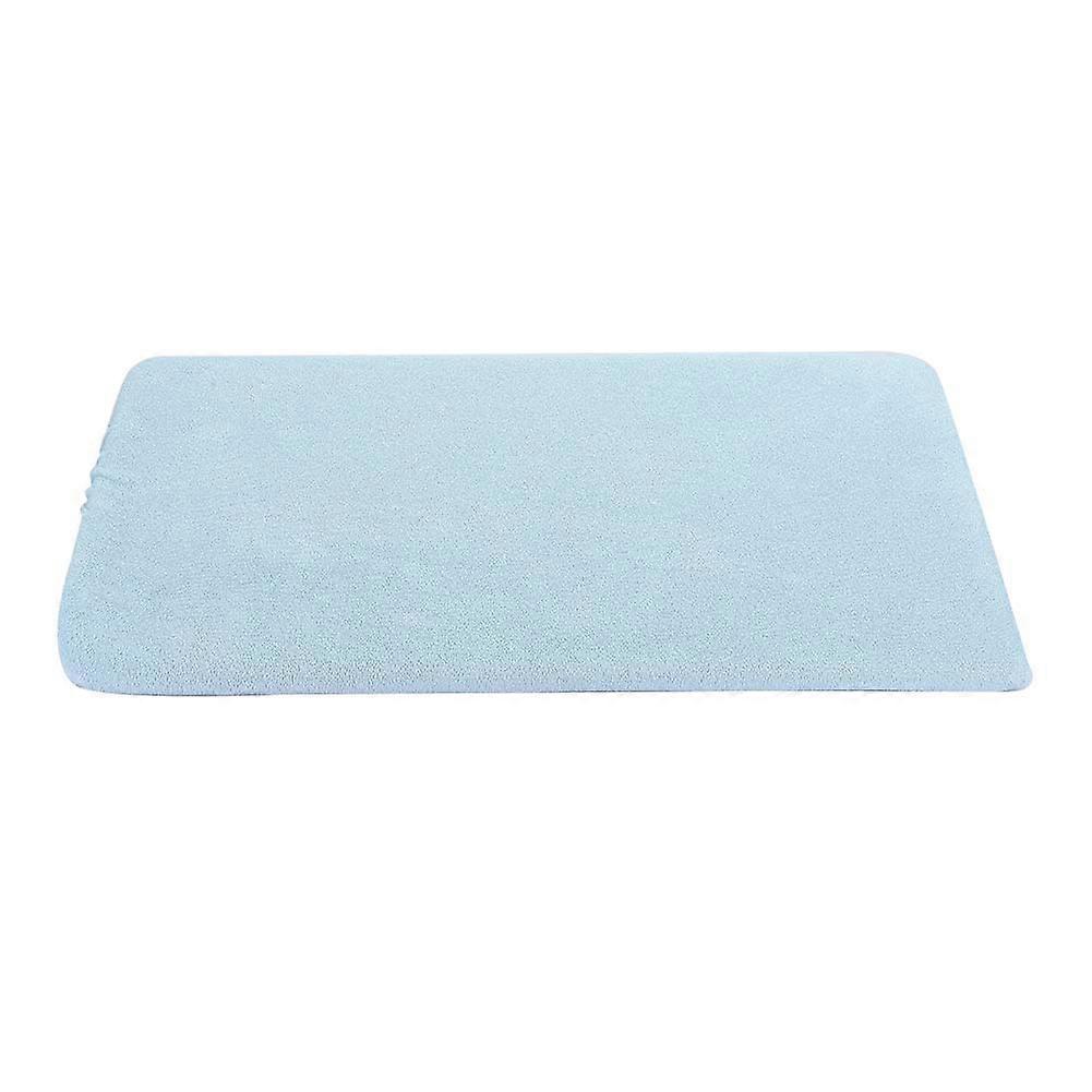 Triangular Pad Turn Over Pad Bedsore Care Pillow Side Cushion for Elder Bedridden Patients (Drawstring Type)Blue 
