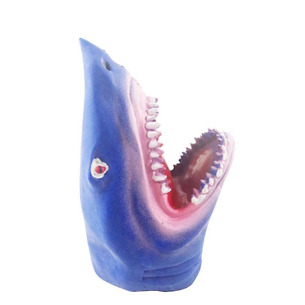 1PC Simulated Ocean Shark Hand Puppet Toy Plastic Shark Gloves Toy Cartoon Story-telling Doll Props Parent-child Interaction Toy Role Play Hand Puppet
