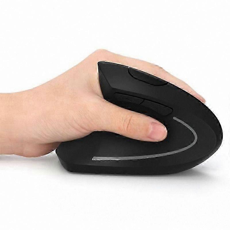 Vertical Ergonomic Wireless Mouse for Left Hand, 6 Buttons, Optical Sensor, Designed to Prevent Arm Strain