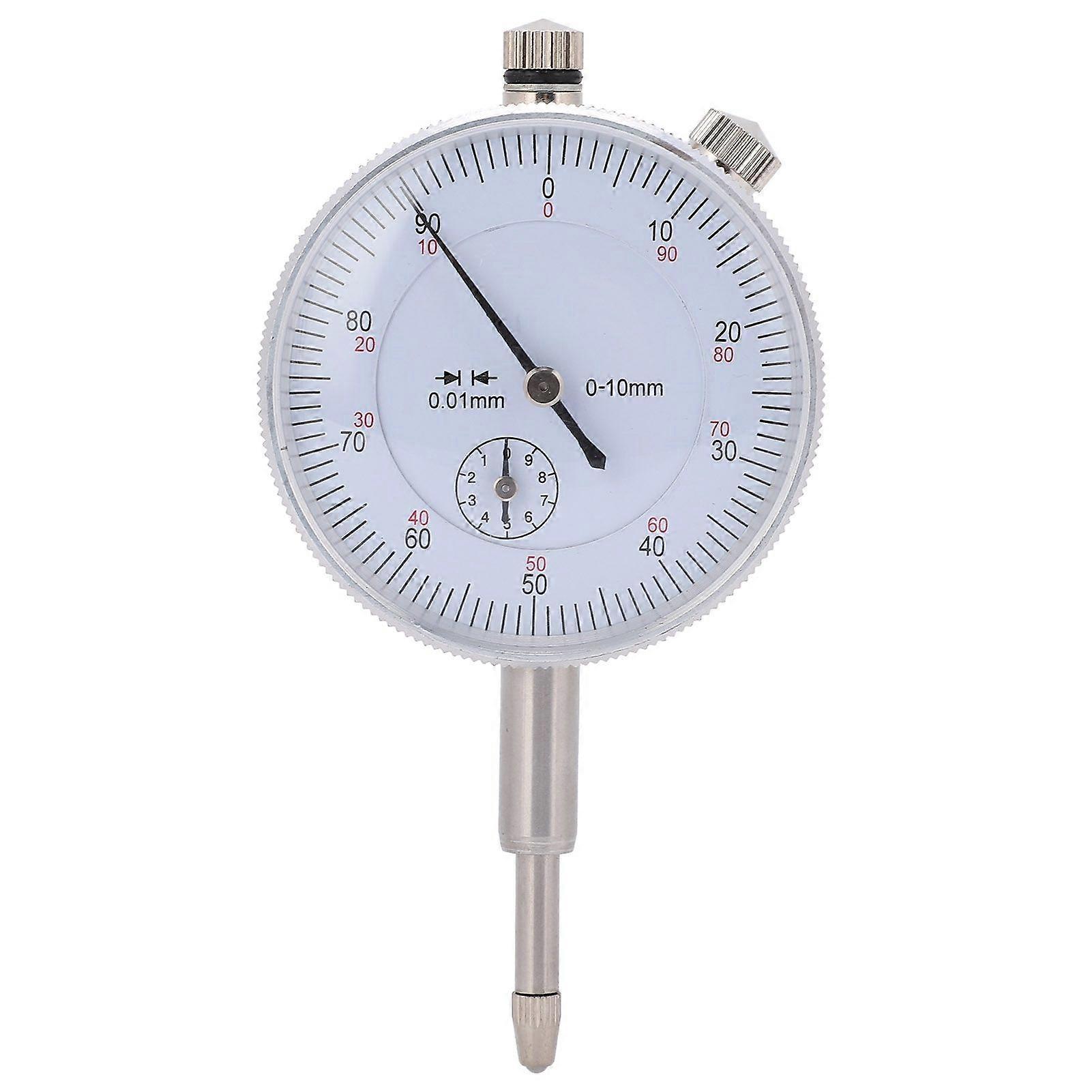 010mm Dial Indicator HighAccuracy AluminumCase Pointer Mechanical InnerDiameter Depth Indicator Gauge