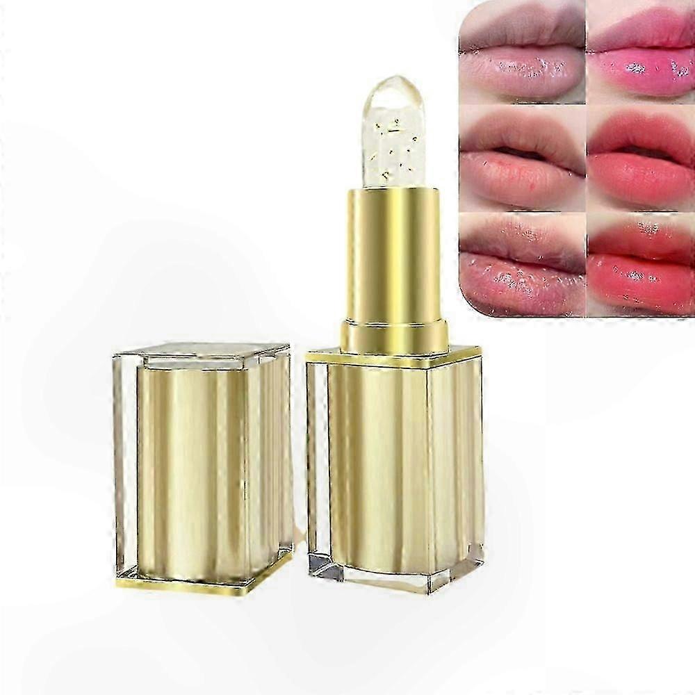 Radiant Gold Foil Lipstick with Color Shift, 24-Hour Hydration and High-Gloss Finish for Women