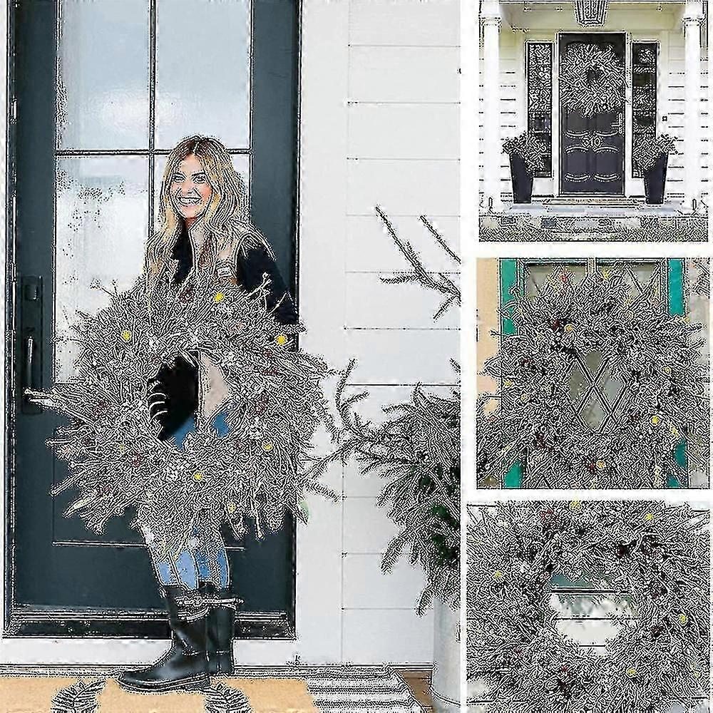Colorful Flower Wreath Hanging For Holiday Home Wall Windows Decoration