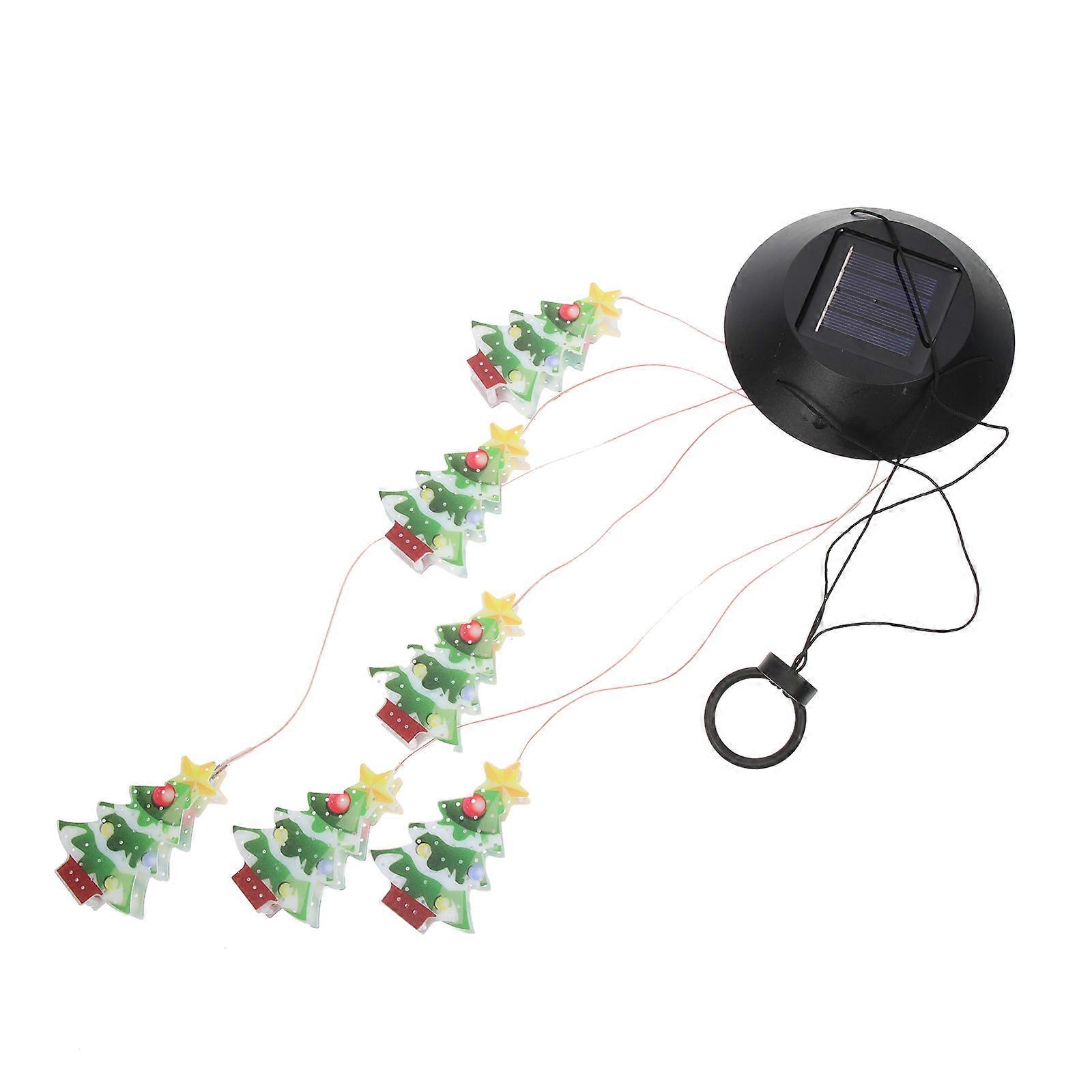 Solar Garden Light Christmas Tree Shape Outdoor Garden Decorative Lighting Resin Pvc Solar Powered 1Pcs