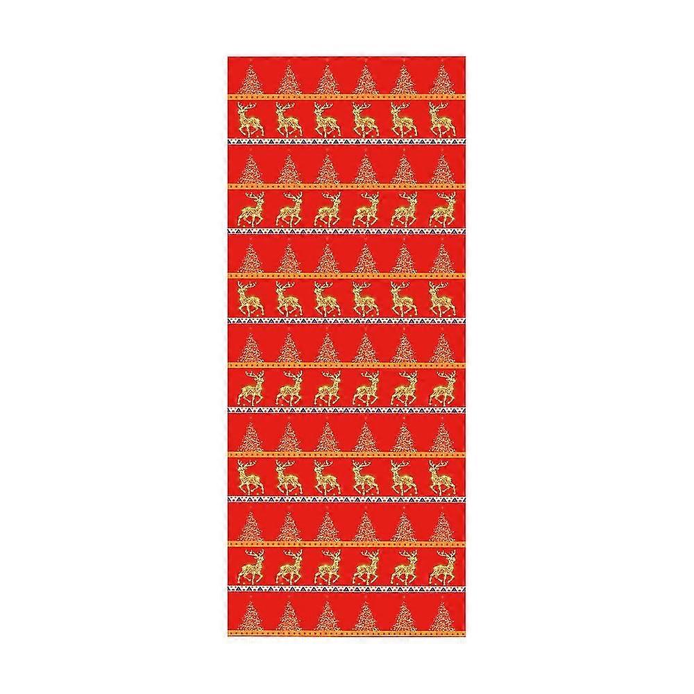 (R)Christmas door stickers Simulated Christmas tree stickers Festive party decoration wallpaper wal
