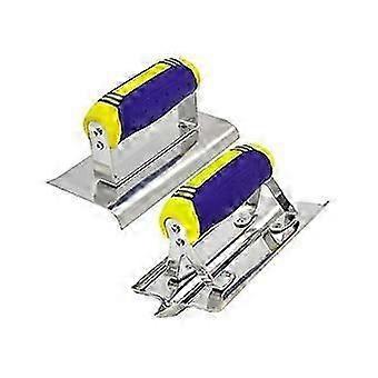 StainlSteel Concrete Hand Edger And Groover Tools Set Plaster Stucco Cement Finishing Kit