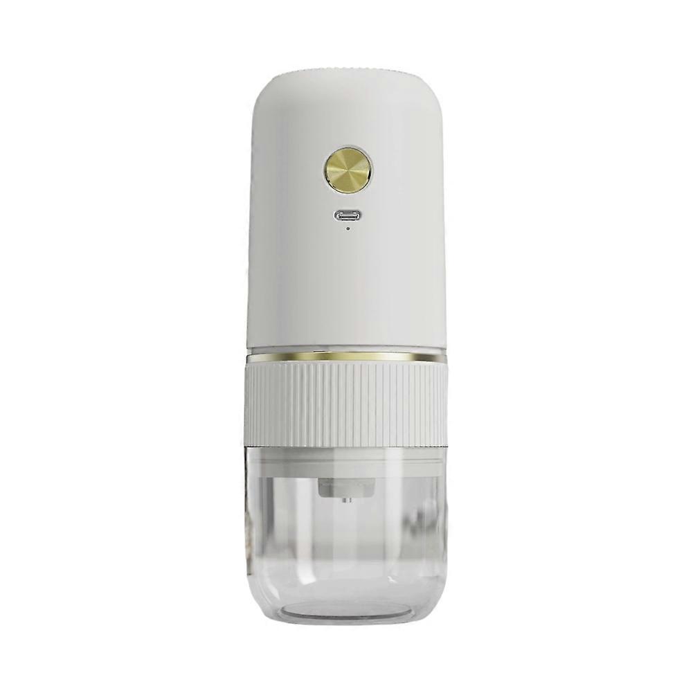Portable Electric Coffee Grinder USB Rechargeable White