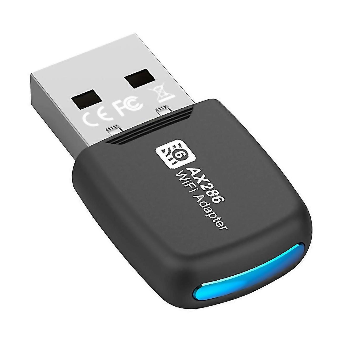 For Usb Wifi 6 Network Card 286mbps 80211ax Usb Dongle 24ghz Wifi Lan Adapter Driver Free For