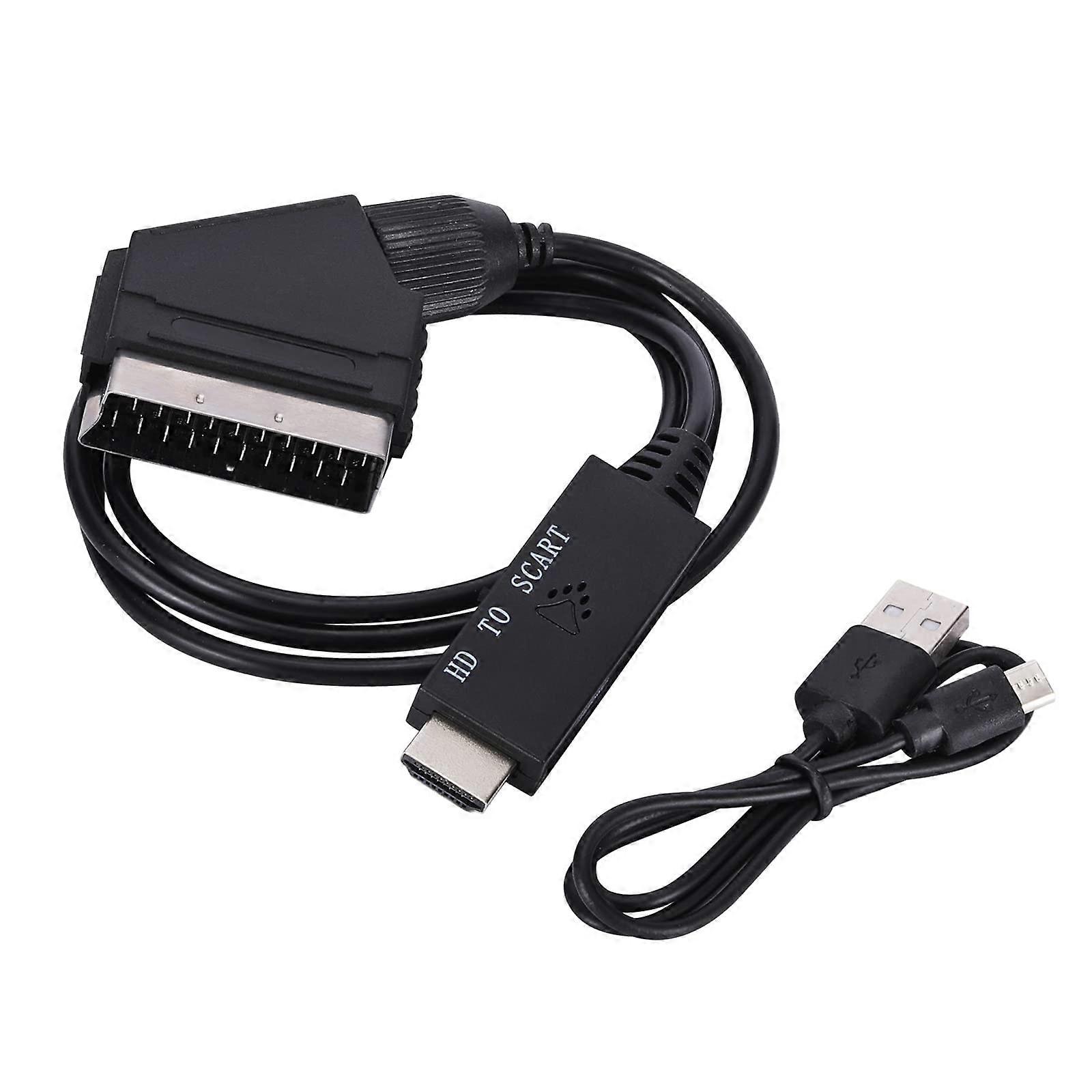 SCART To USB Converter NTSC Input SCART Output USB Adapter Lightweight Compact