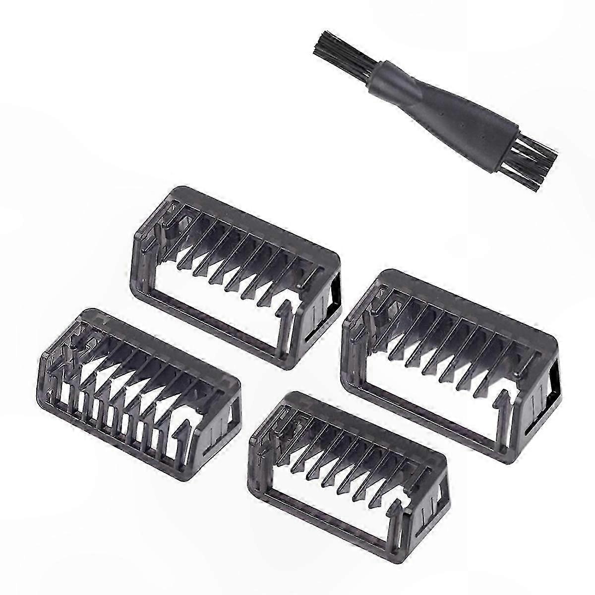 Adjustable Guide Comb Attachments for Face Hair Clippers and Beard Trimmers, Compatible with Multiple Models