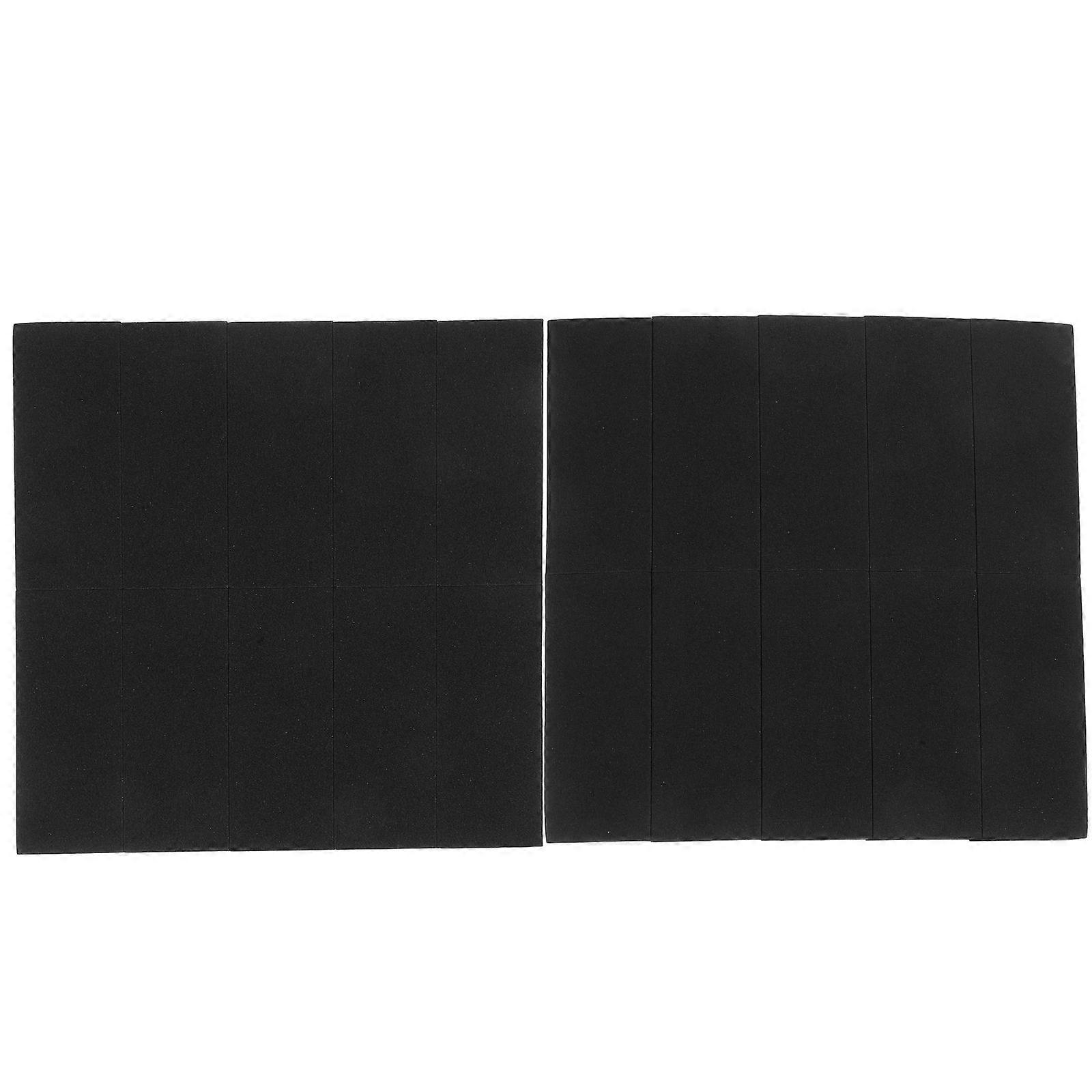 Bed Frame Cushion Bumper Foam Pads for Headboard Stopper 60Pcs Black