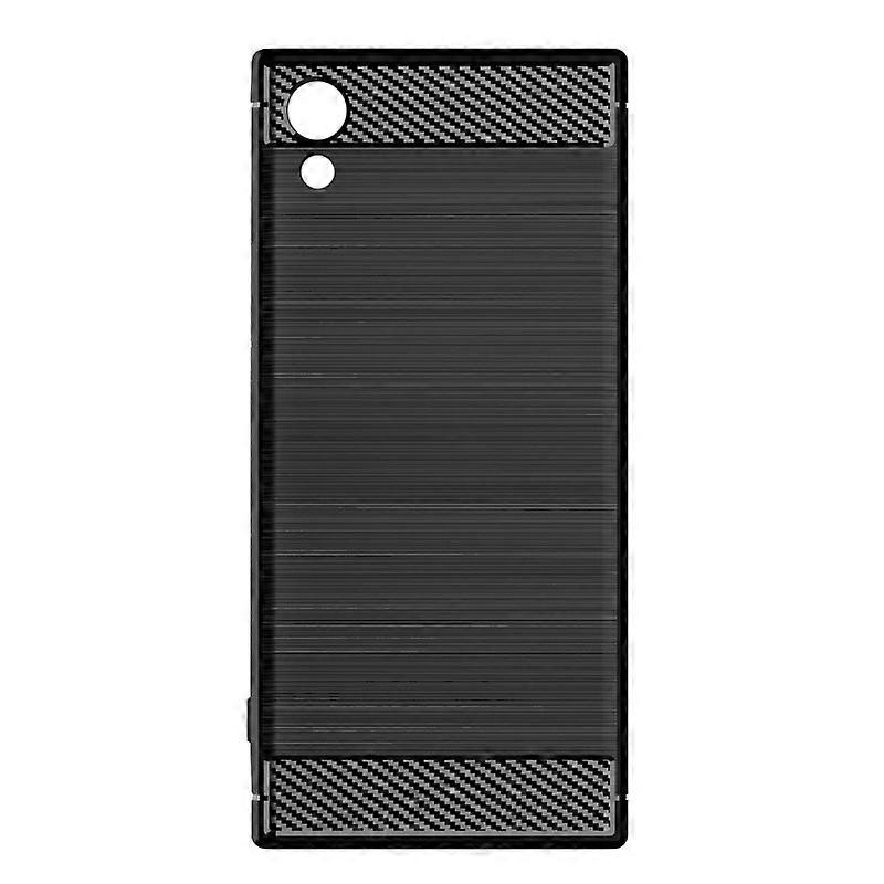 for Sony Xperia XA1 Case Silicone Protective Sleeve Anti-Drop Drawing Protective Soft Shell Anti-Drop Phone Case Black