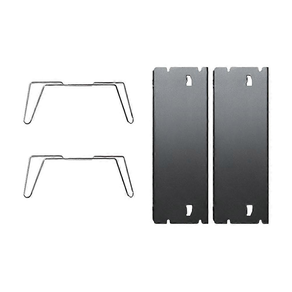 Folding Camping Table 2 Sets Black Aluminium Alloy Portable Outdoor Use 30X21CM Easy To Carry