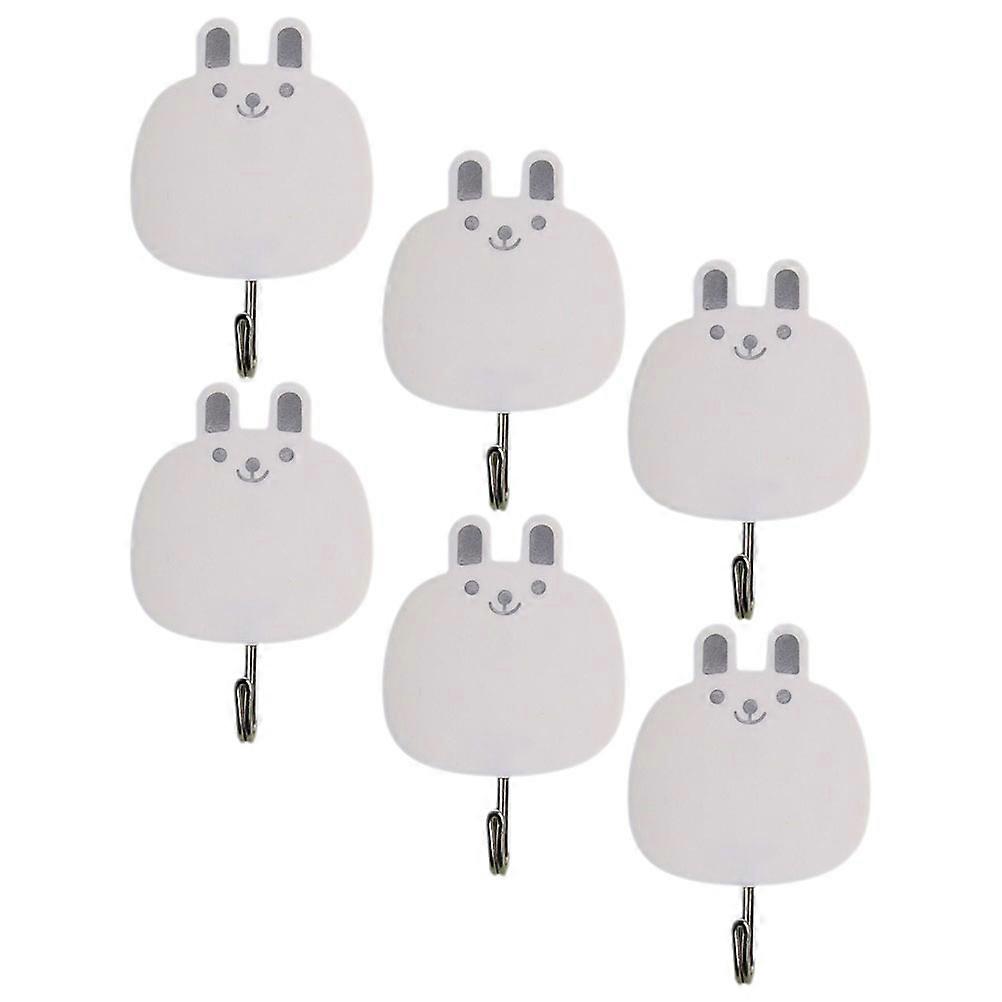 Utility Hooks For Organizing Decorative 30 Pcs Adhesive Hooks Rabbit Shape Perfect For Home Use In Various Occasions Like Bathroom Kitchen Or Office