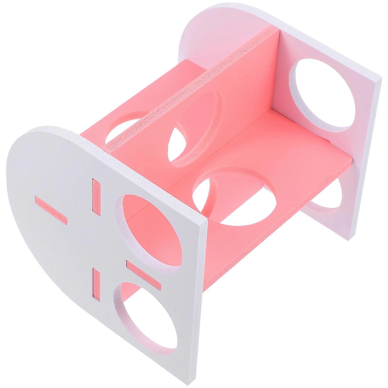 Guinea Pig Tunnel Hideout for Play and Sleep 4Pcs Pink PVC Tunnels