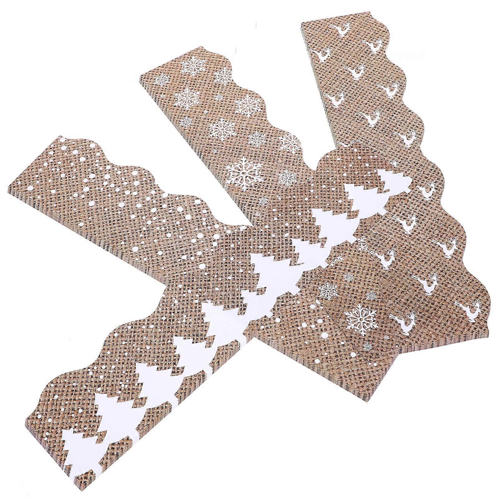 Self Adhesive Blackboard Border 2 Sets DIY Decoration Trim Ideal For Bulletin Board Decor 30.00X6.60X0.10CM Coffee Color