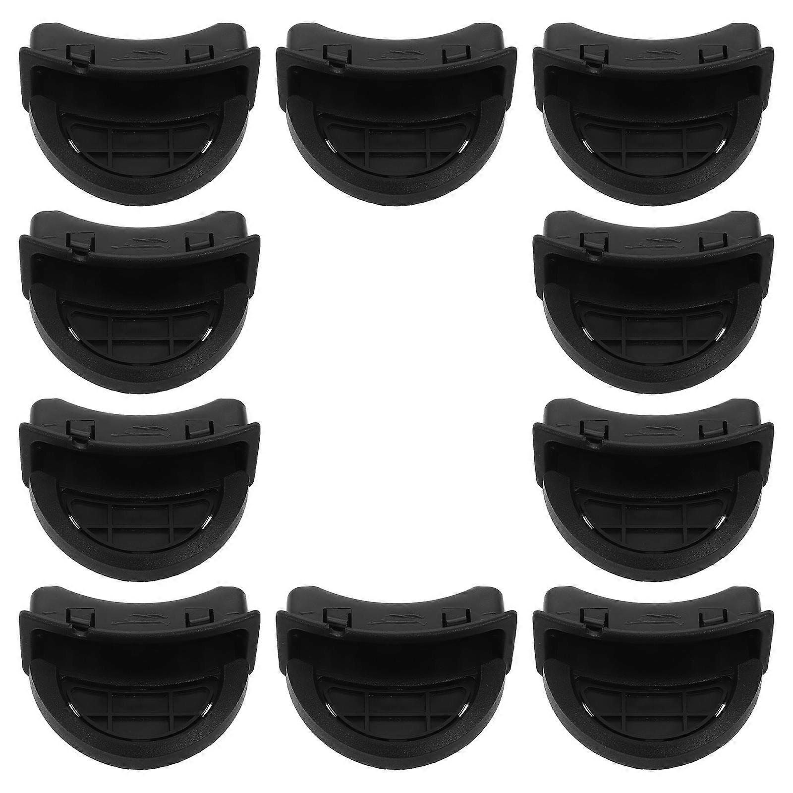 Outdoor Garbage Bin Step Pedal Replacement Plastic Black 40Pcs