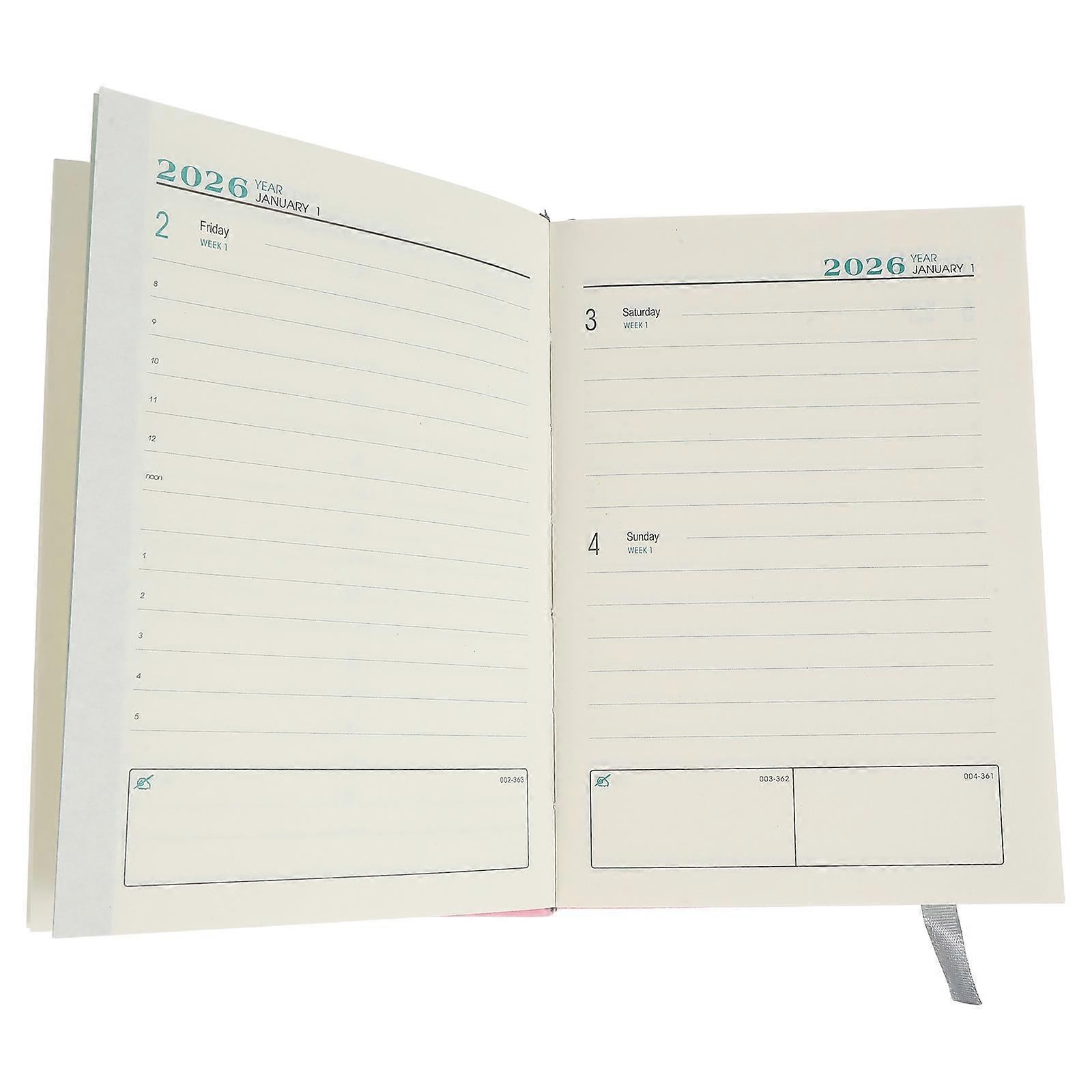 Daily Planner Journal 4Pcs with Elegant PU Cover for Year Planning