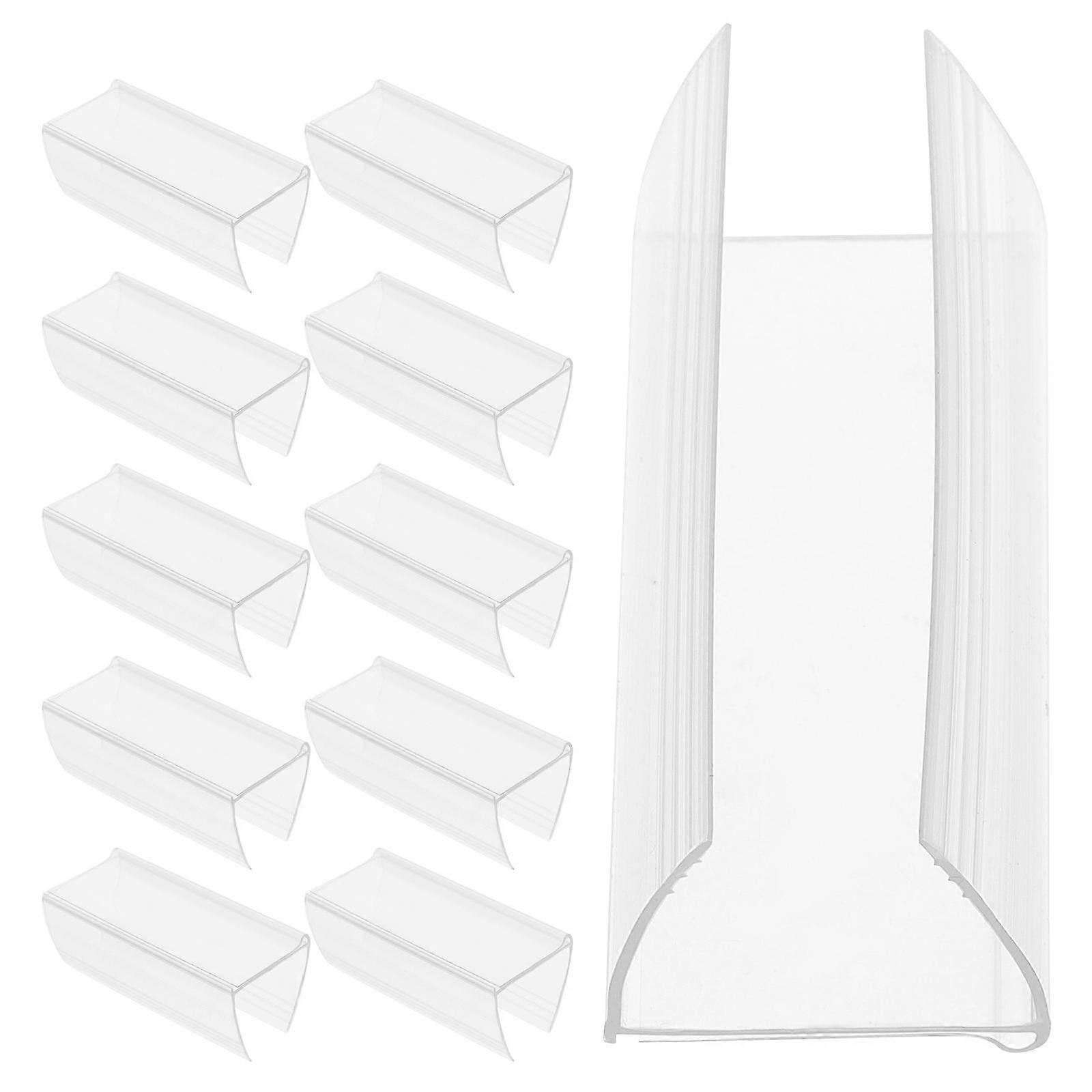 Label Holder Sign Holder for Supermarket Use with 240Pcs Clips