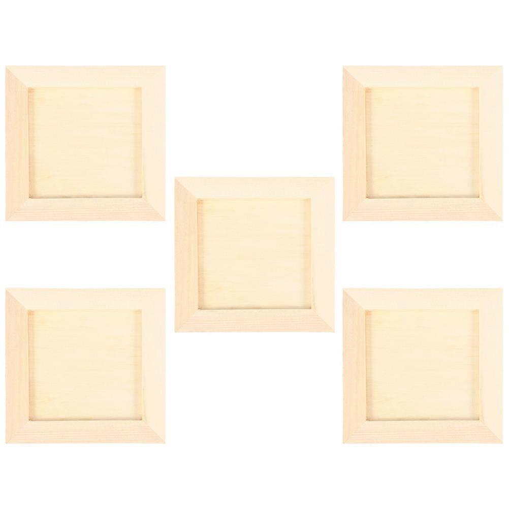 Children Picture Frames for DIY 15Pcs Wooden Clay Craft Frames