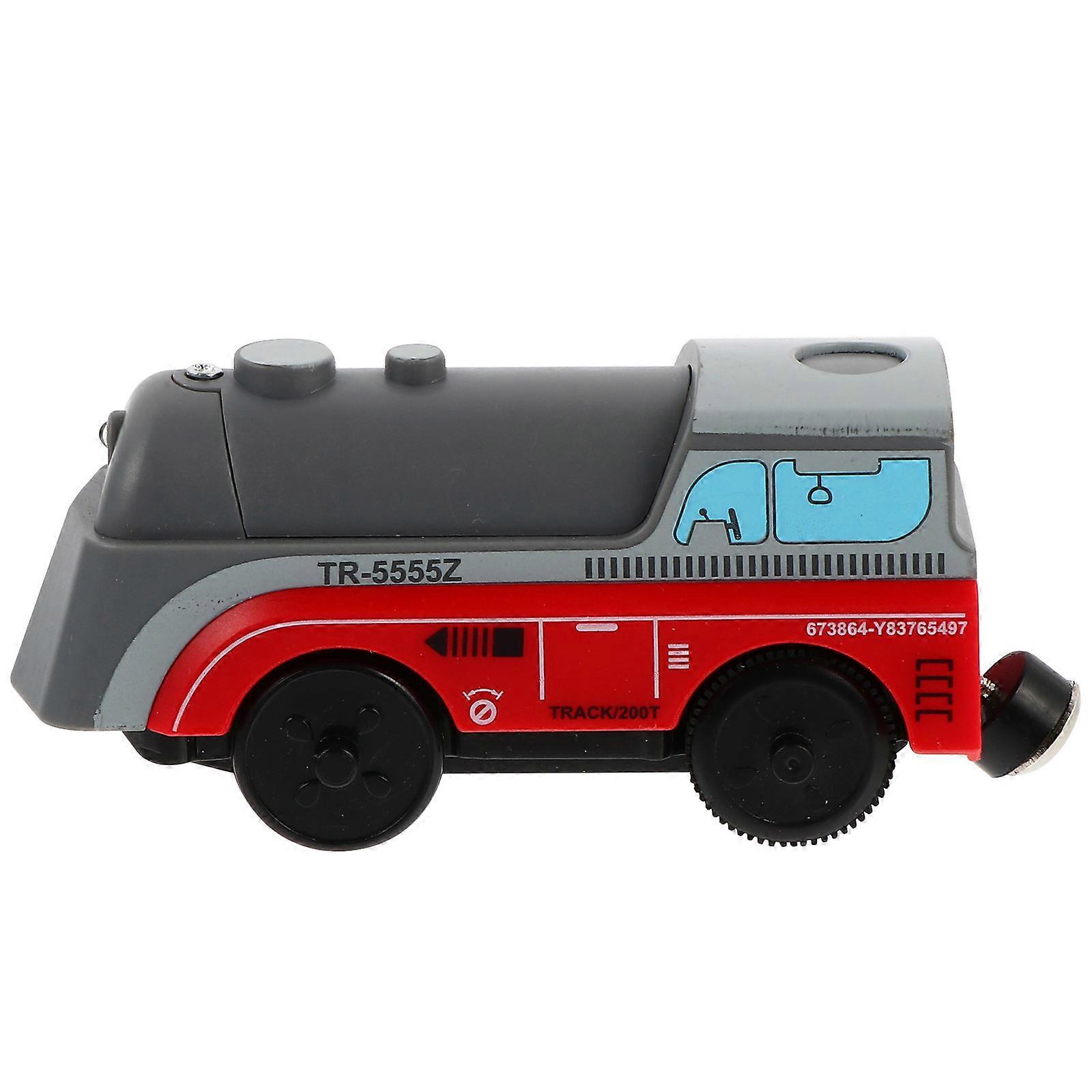 Connectable Train Toy for Kid Alloy Electric Train Toy 2Pcs Red