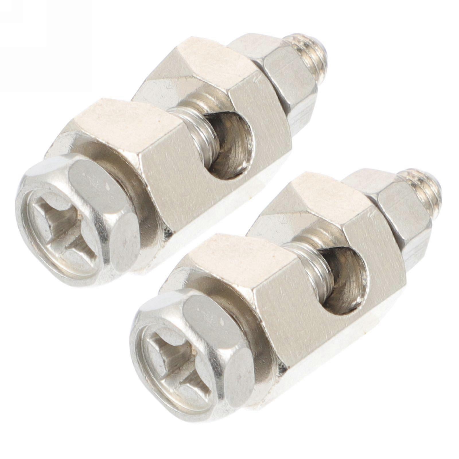 Silver Earthing Lug Cable Clamp Solar Grounding Clip for Cable 10Pcs