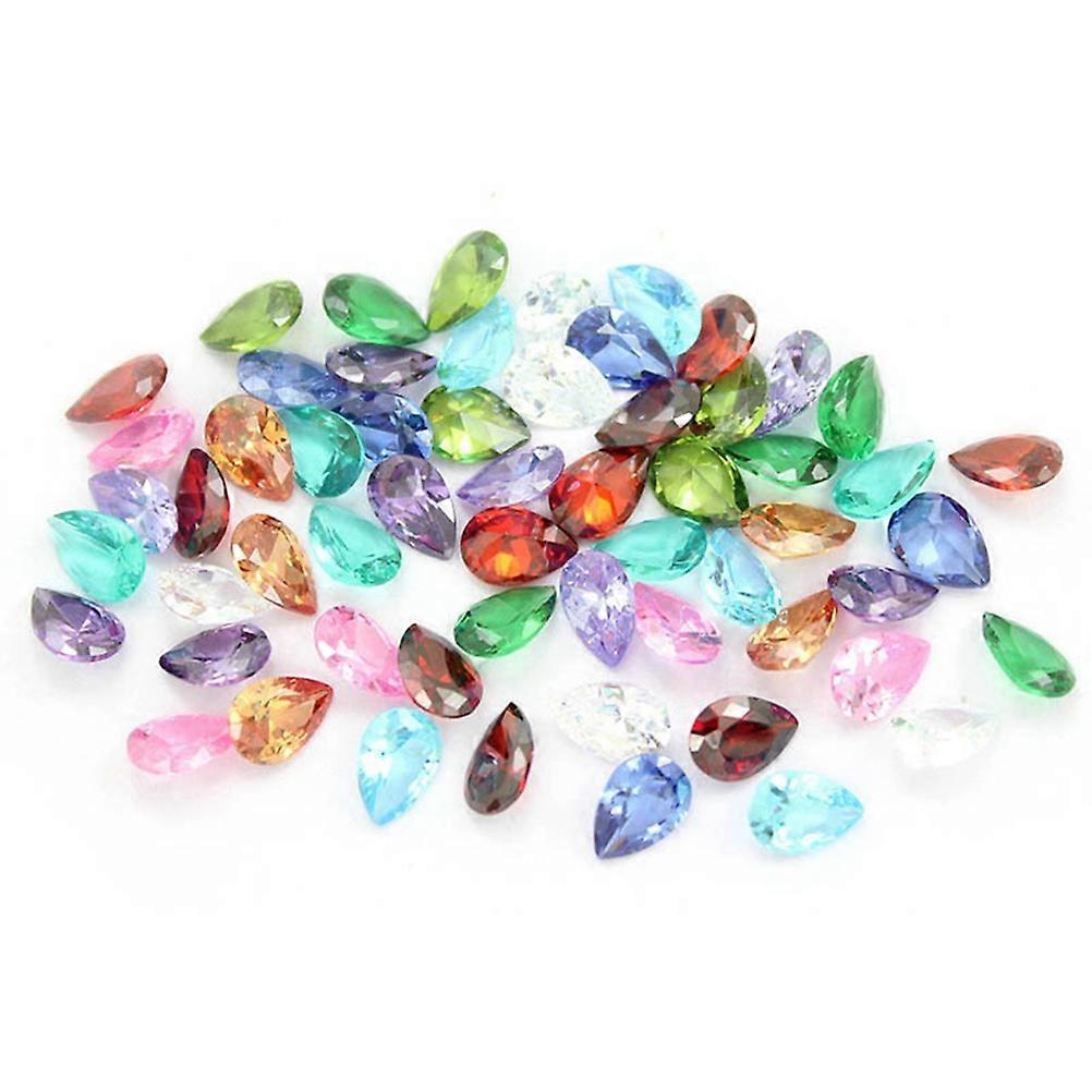 Jewelry Gems Drop-Shaped for Arts Crafts 24Pcs Assorted Color Children Activities