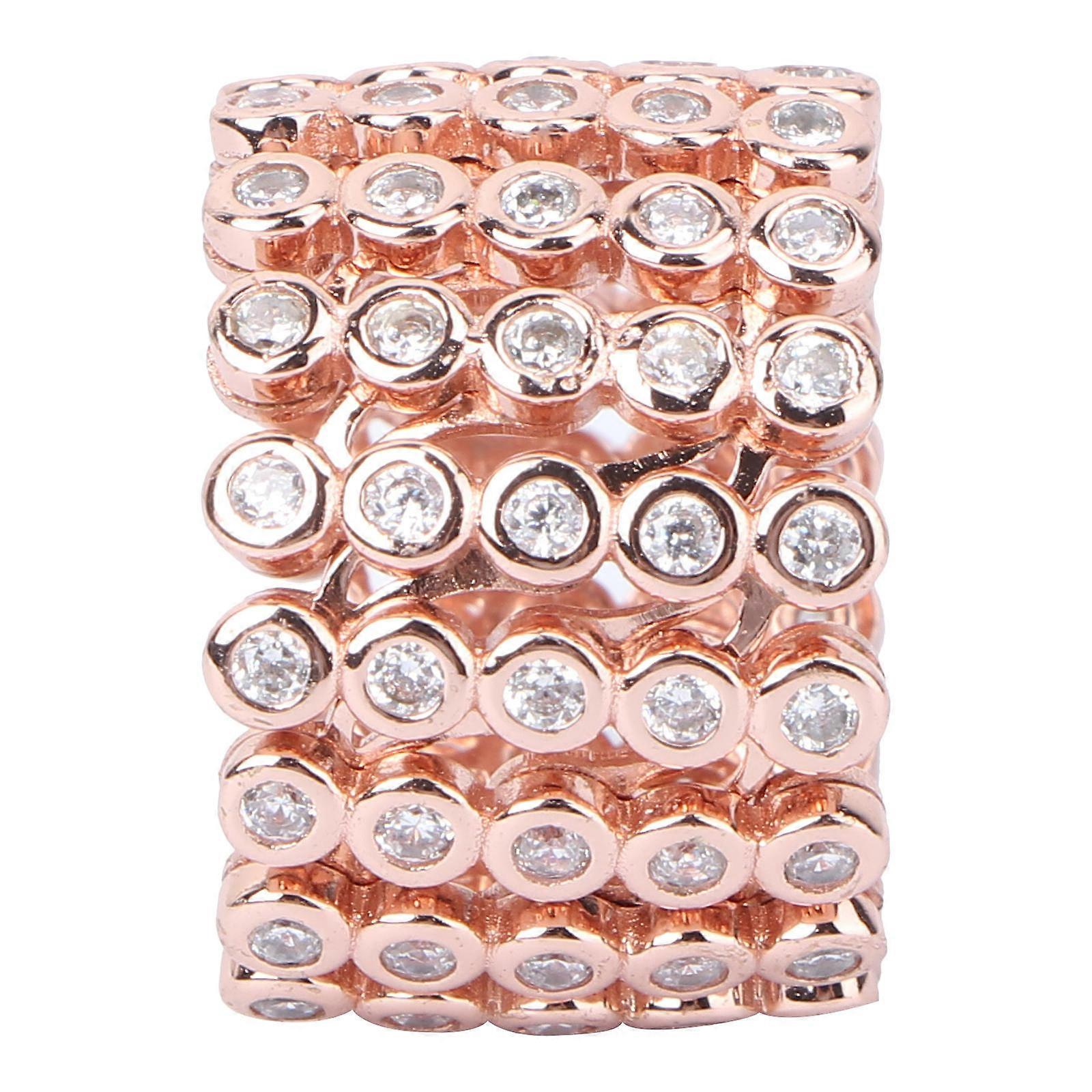 Elegant Copper Jewelry Circular Ring With Stretchable Design For Everyday Use 1.8X1.8Cm 1Pc