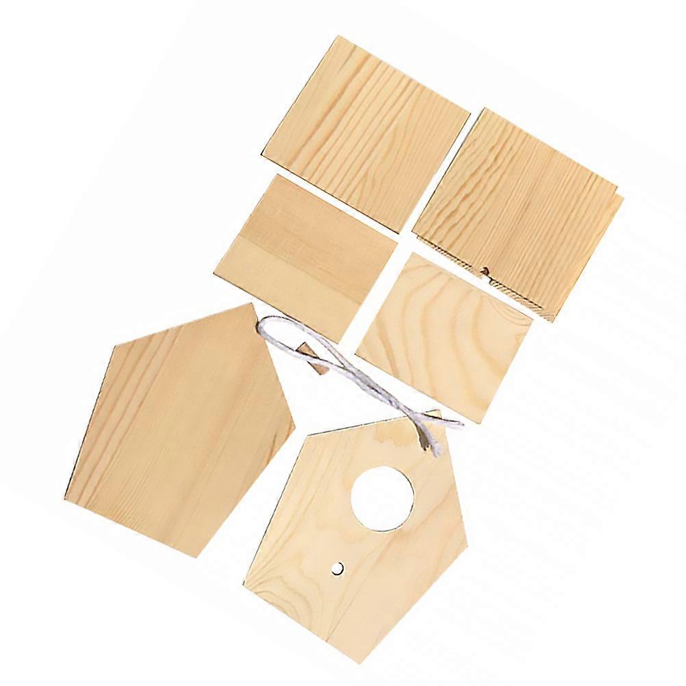 Wooden Simulation Bird Nest for Pet Using 3Pcs Garden Bird House