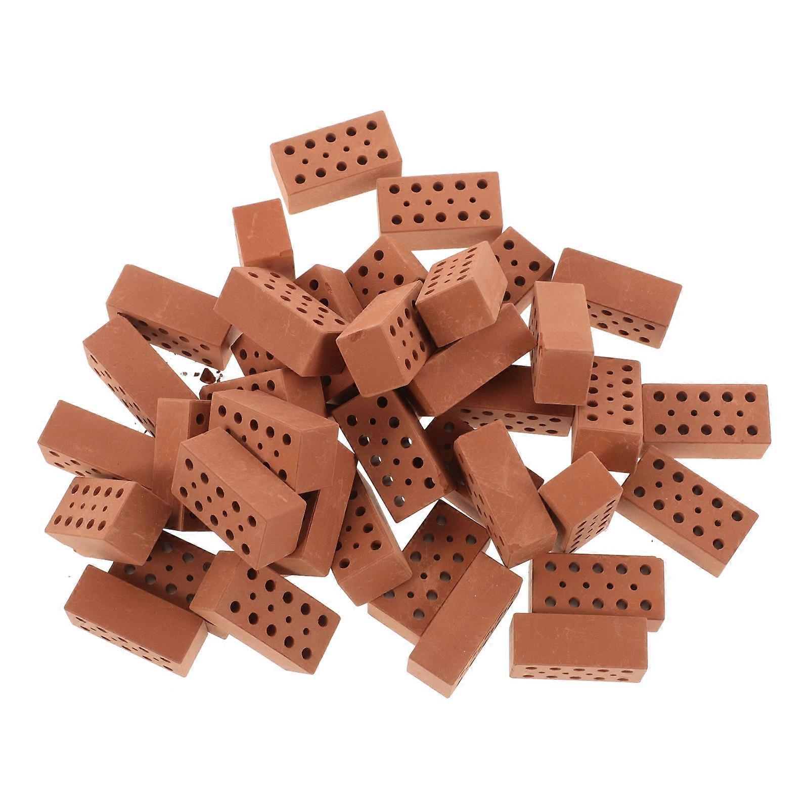 160Pcs Miniature Bricks Pottery Clay for Micro Landscaping Decoration
