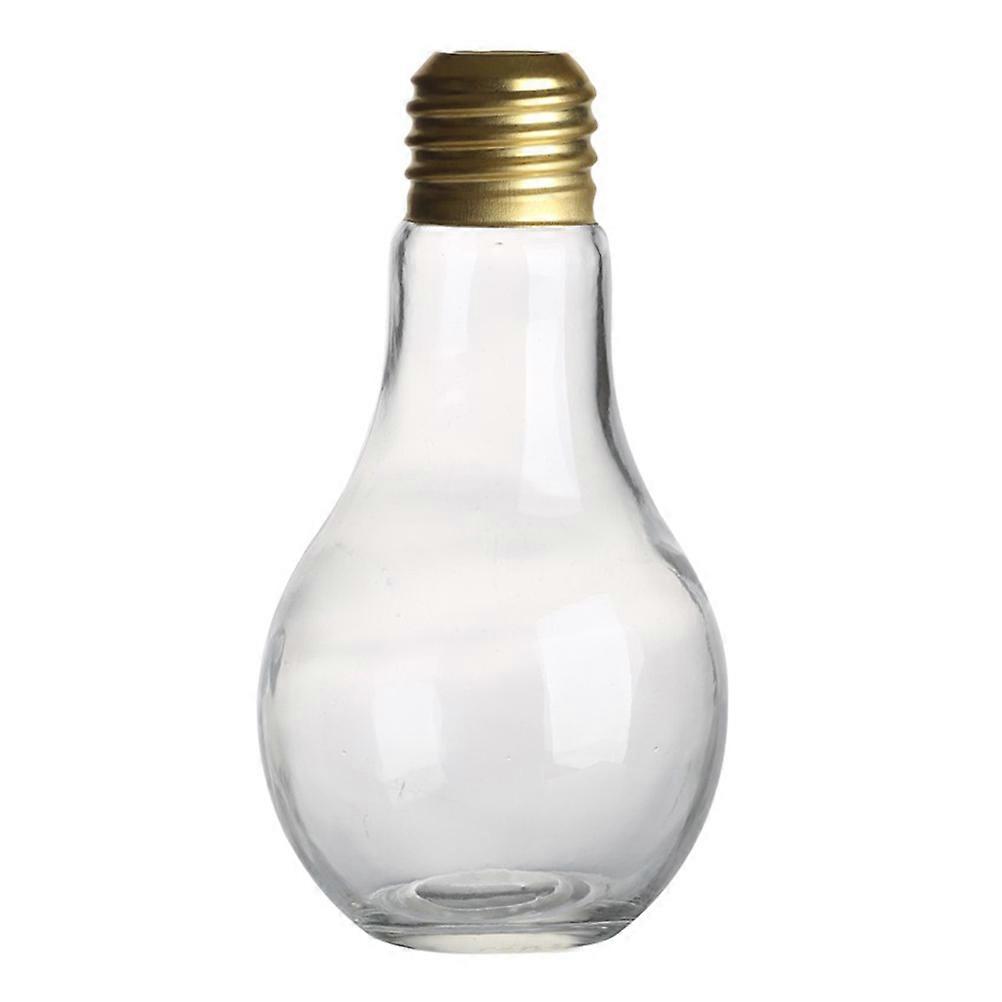 Drinking Glasses Bulb Bottle for Beverages 3Pcs White Glass Light Bulb