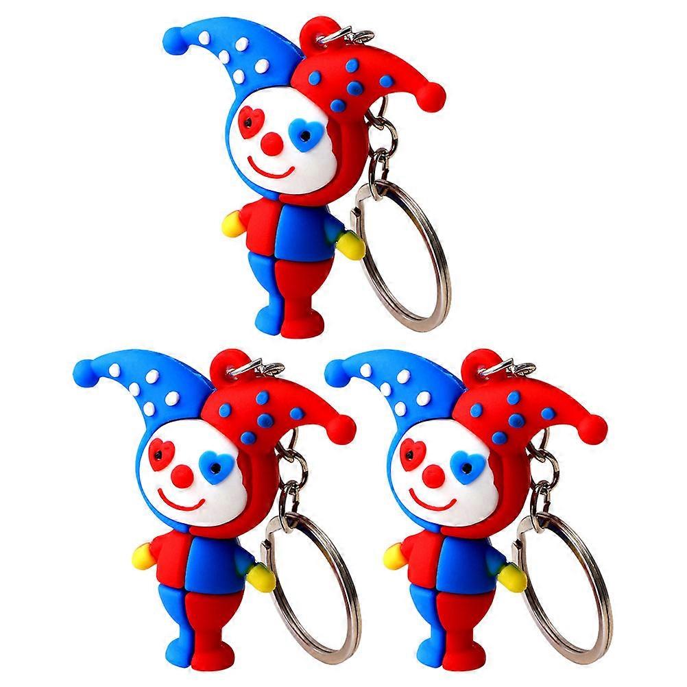 Multi Color Clown Shape Keychain For Handbag Decoration Ideal For Souvenirs And Party Favors Designed For All Ages 9 Pcs