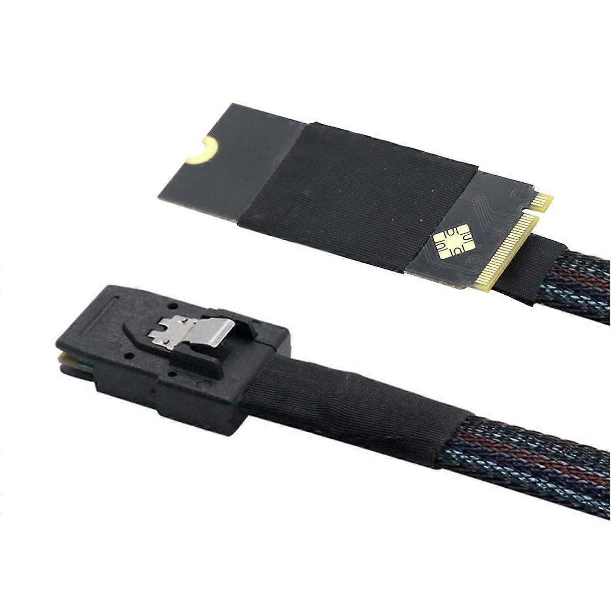 M.2(M-Key NVMe 2260) to MINI SAS SFF-8087 Plug and Play Server High Speed Cable 1m