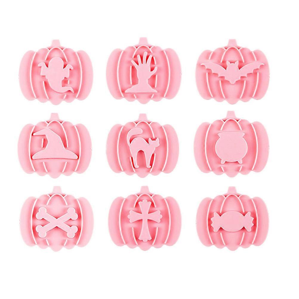 Baking Supplies Plastic Cookie Mold for 45Pcs Press-on Pumpkin Cookie Mold