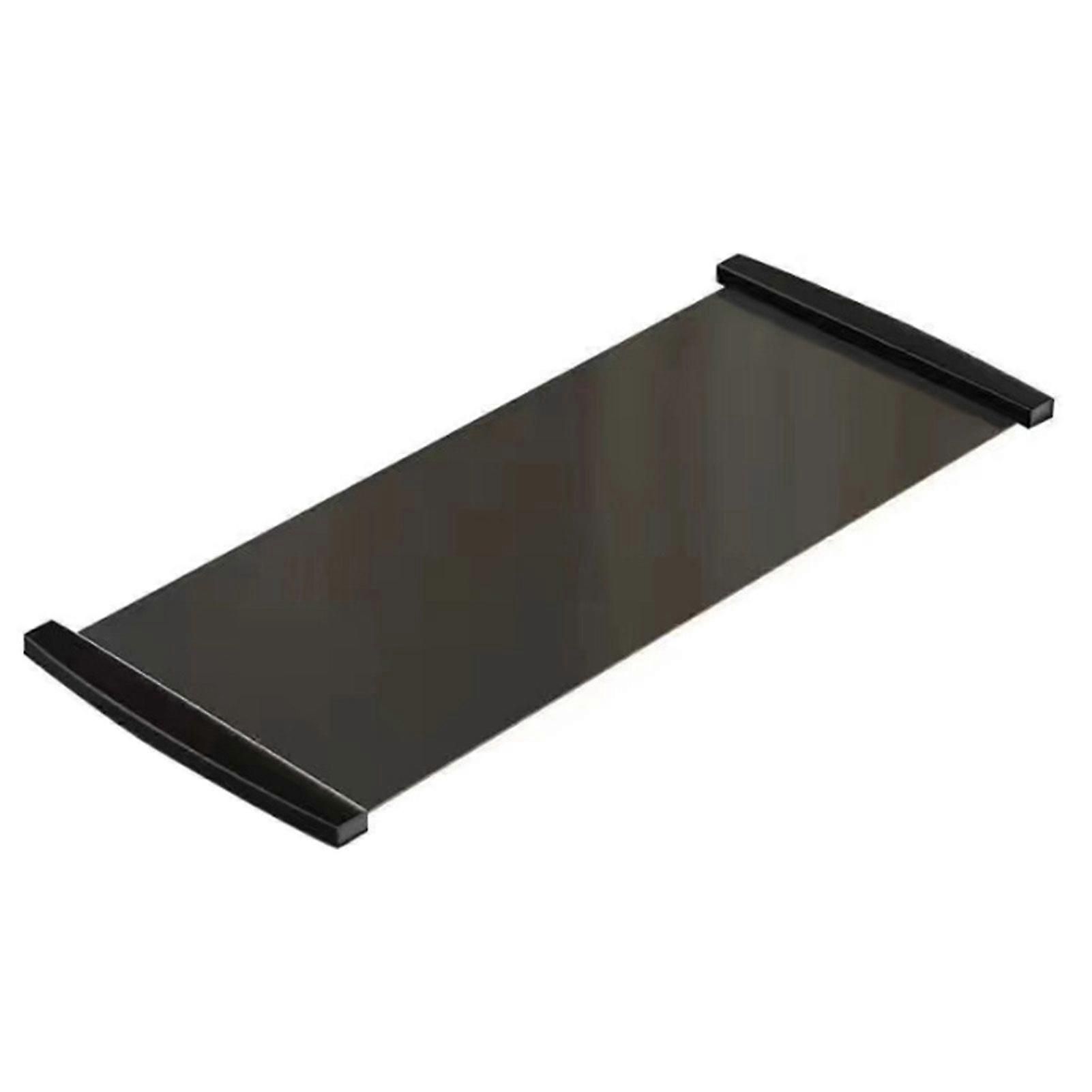 Slide Board Non Slip Sliding Mat Thickened Balance Exercise Training Fitness Equipment for Home Shoe Covers and Tutorial 140x50cm Black