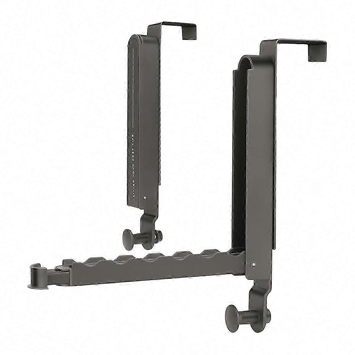 2-Pack Over the Door Hooks Hanger, Adjustable Foldable Laundry Drying Rack for Clothes