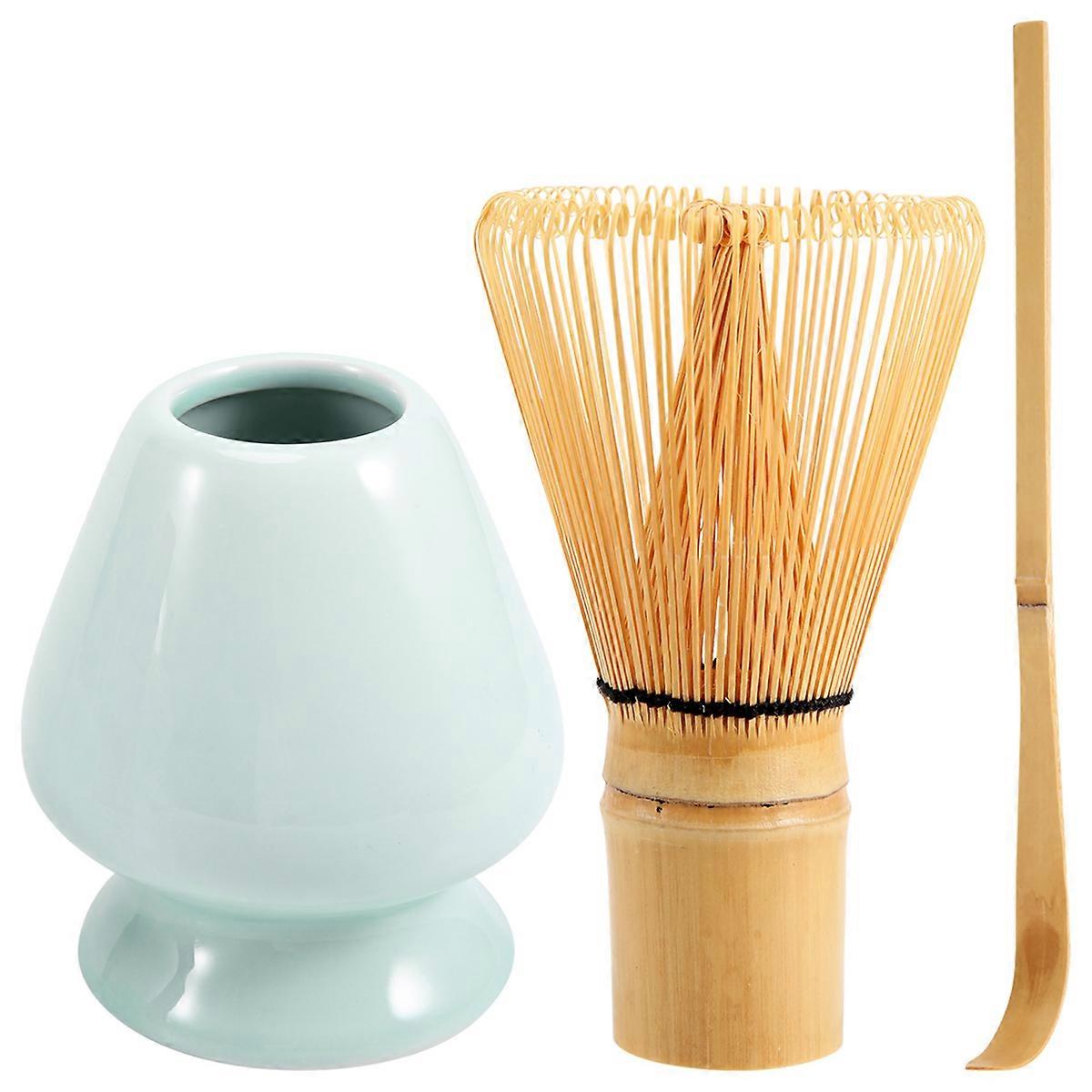 Bamboo Matcha Tea Set Matcha Whisk (Chasen), Scoop, Whisk Holder