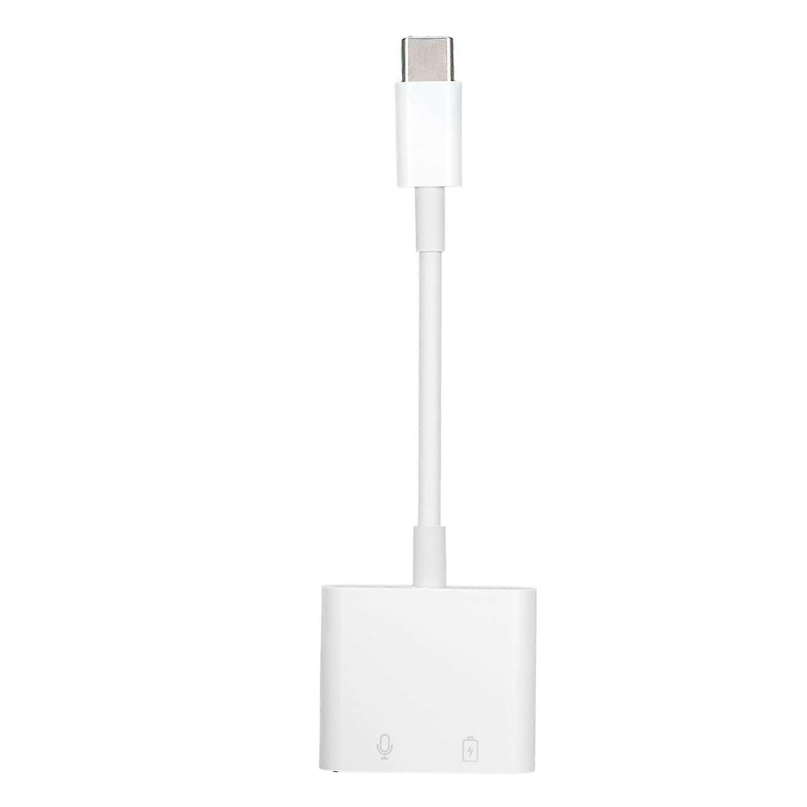 2 in 1 Dual Type C Earphone Audio Charging Converter Adapter Splitter Fast Changer Adapter