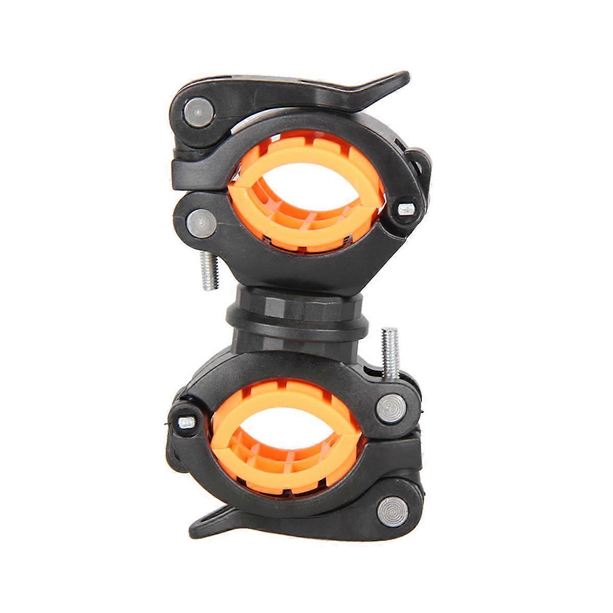 Handlebar Flashlight Clamp Bike Mount for 3Pcs Rotating Torch Bracket