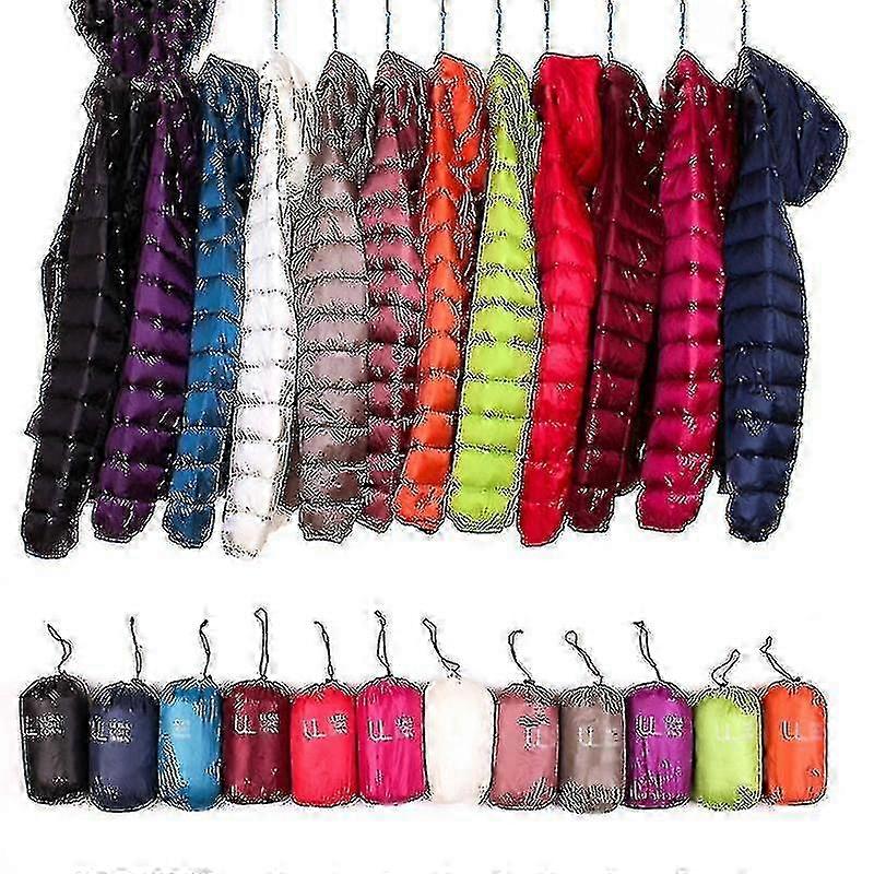 Women's Ultra-Light Down Jacket with White Duck Feather Hooded Parka Long Sleeves Slim Warm Coat
