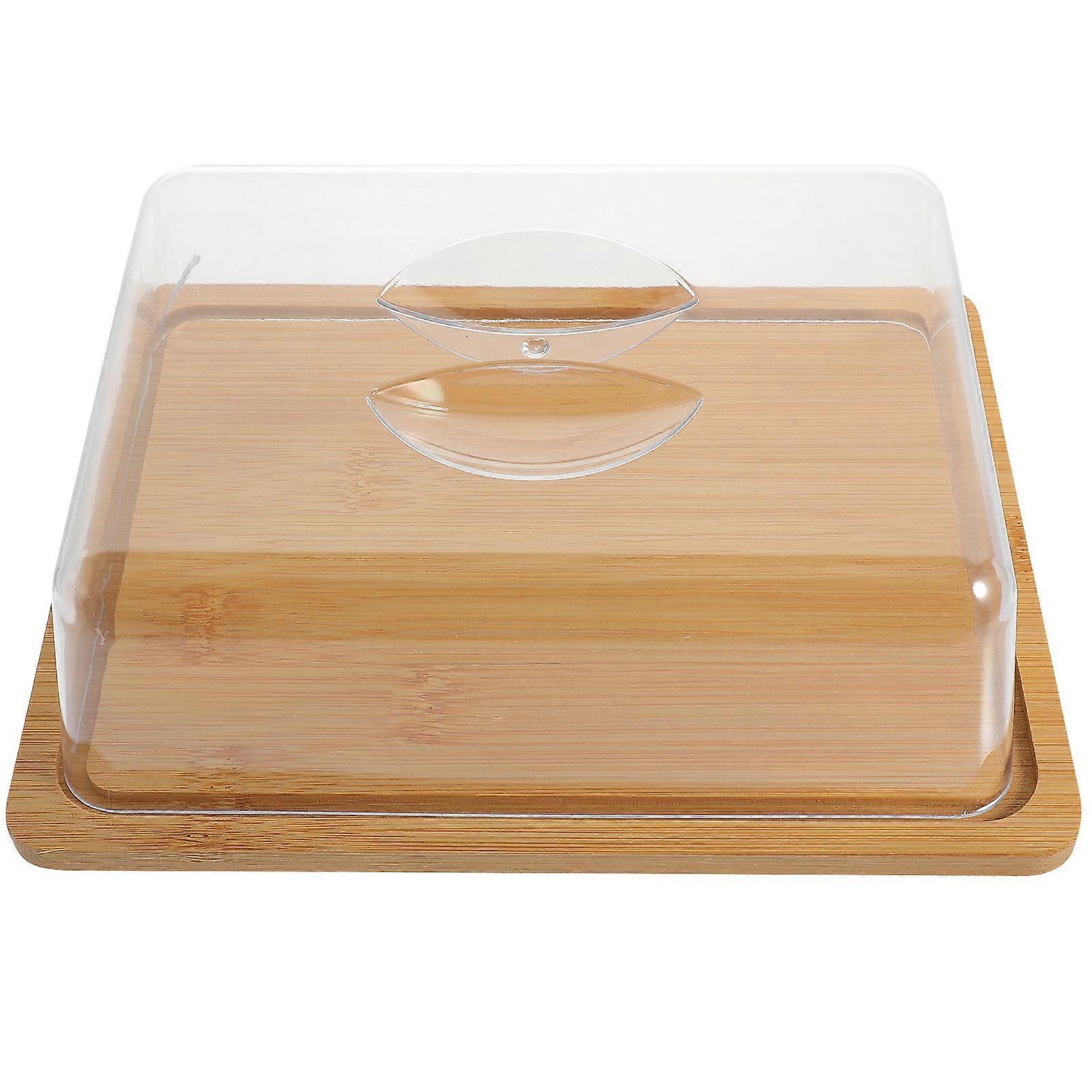 Acrylic Cake Dome 2 Sets Rectangle Shape For Party Homeowners Food Storage 2Pcs