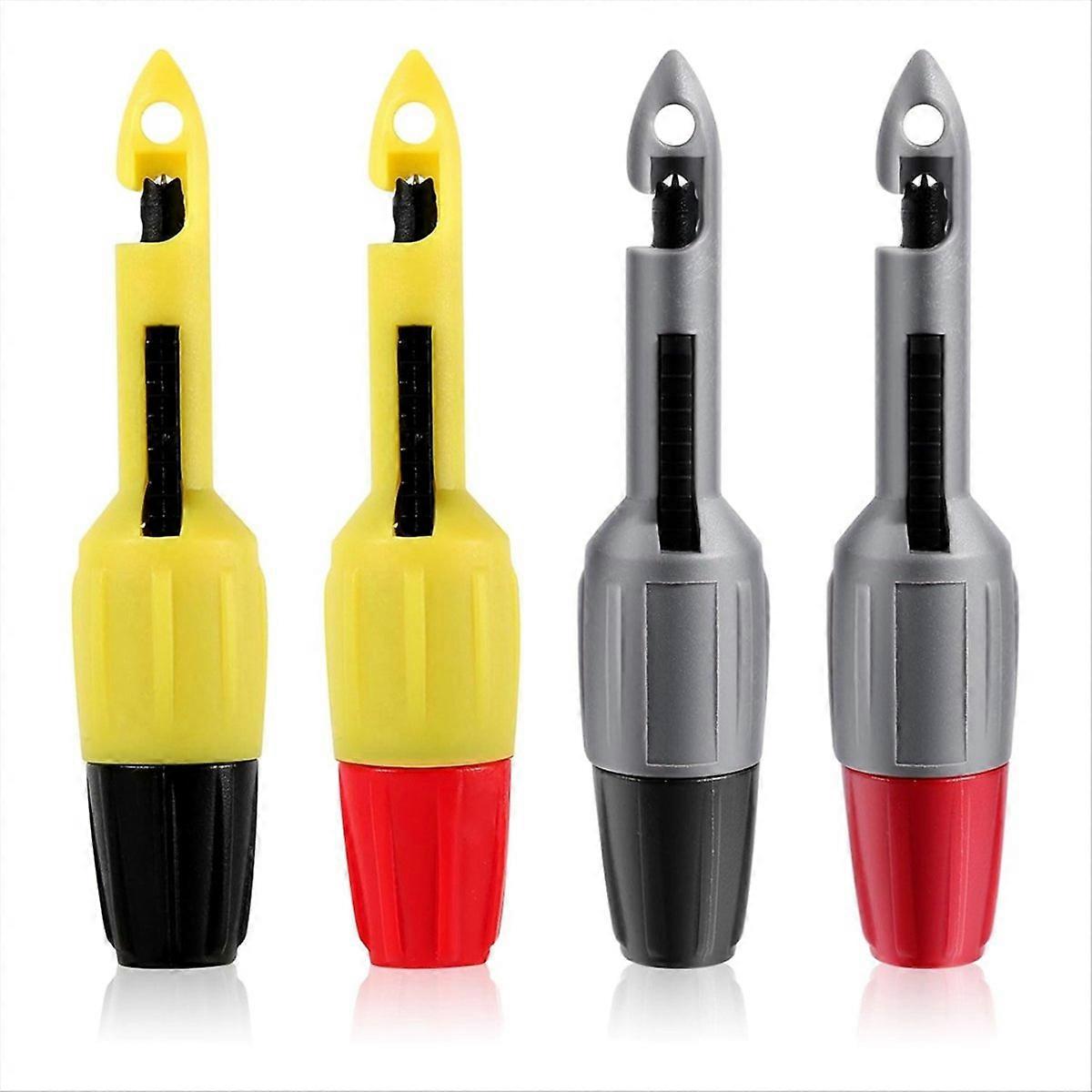 4pcs Wire Piercing Probe Kit, 0.08in and 0.16in Insulation Puncture Wire Probe Piercing Clip Test Pr