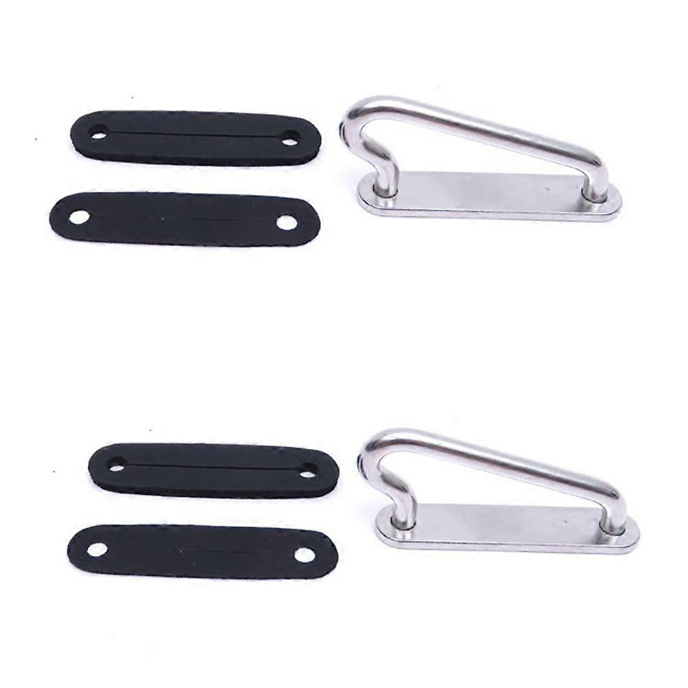 1 Pair SS316 Scuba Diving Quick Adjust Buckle Cinch Adapter with Pad