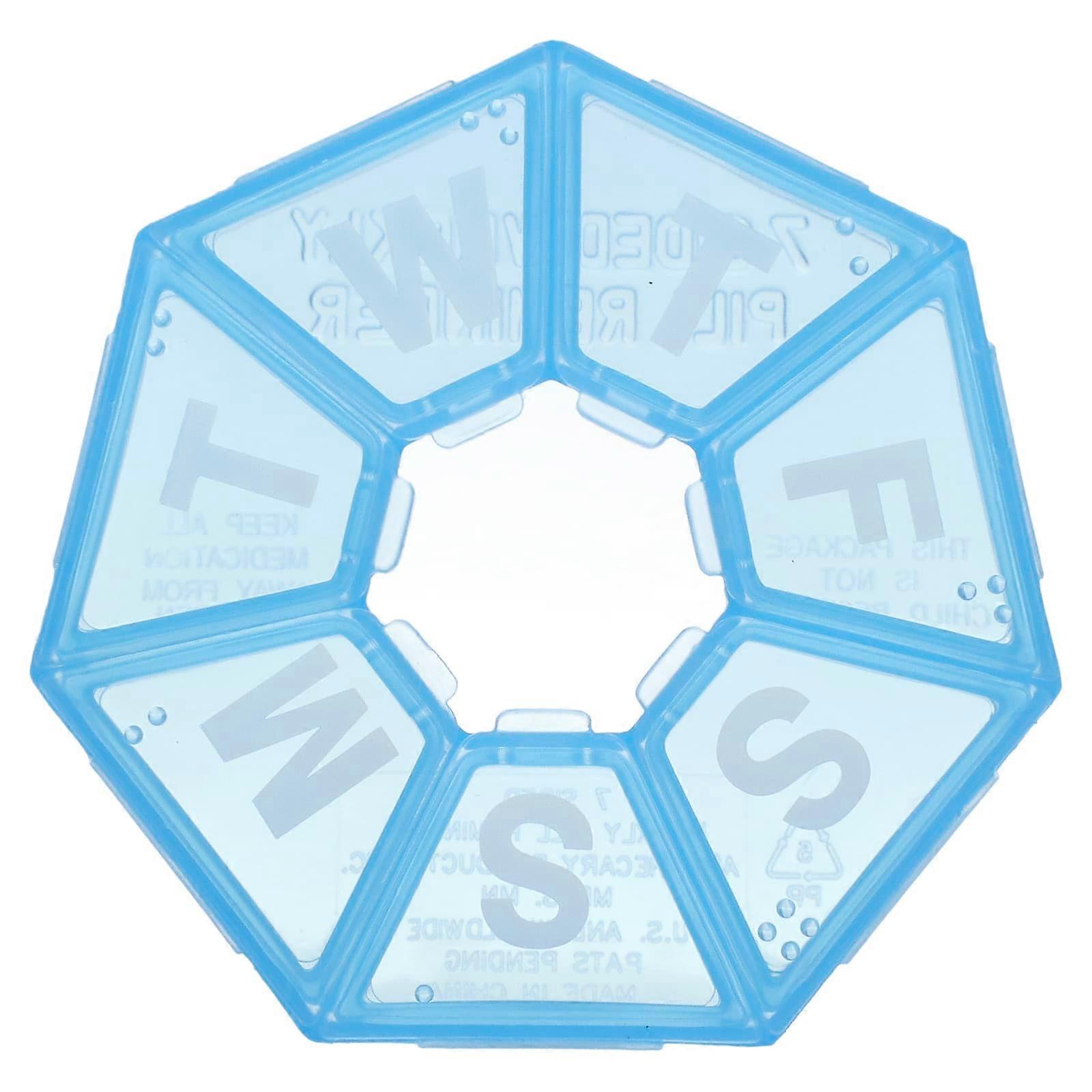 7 Sided Weekly Pill Reminder, 1 Count