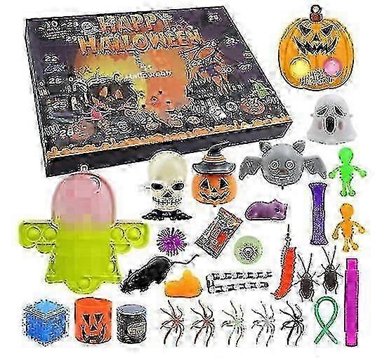 Ημερολόγιο Advent 2025 Halloween Κουτί τυφλών Αποσυμπίεσης Παιχνίδια με κοροϊδία Διασκέδαση