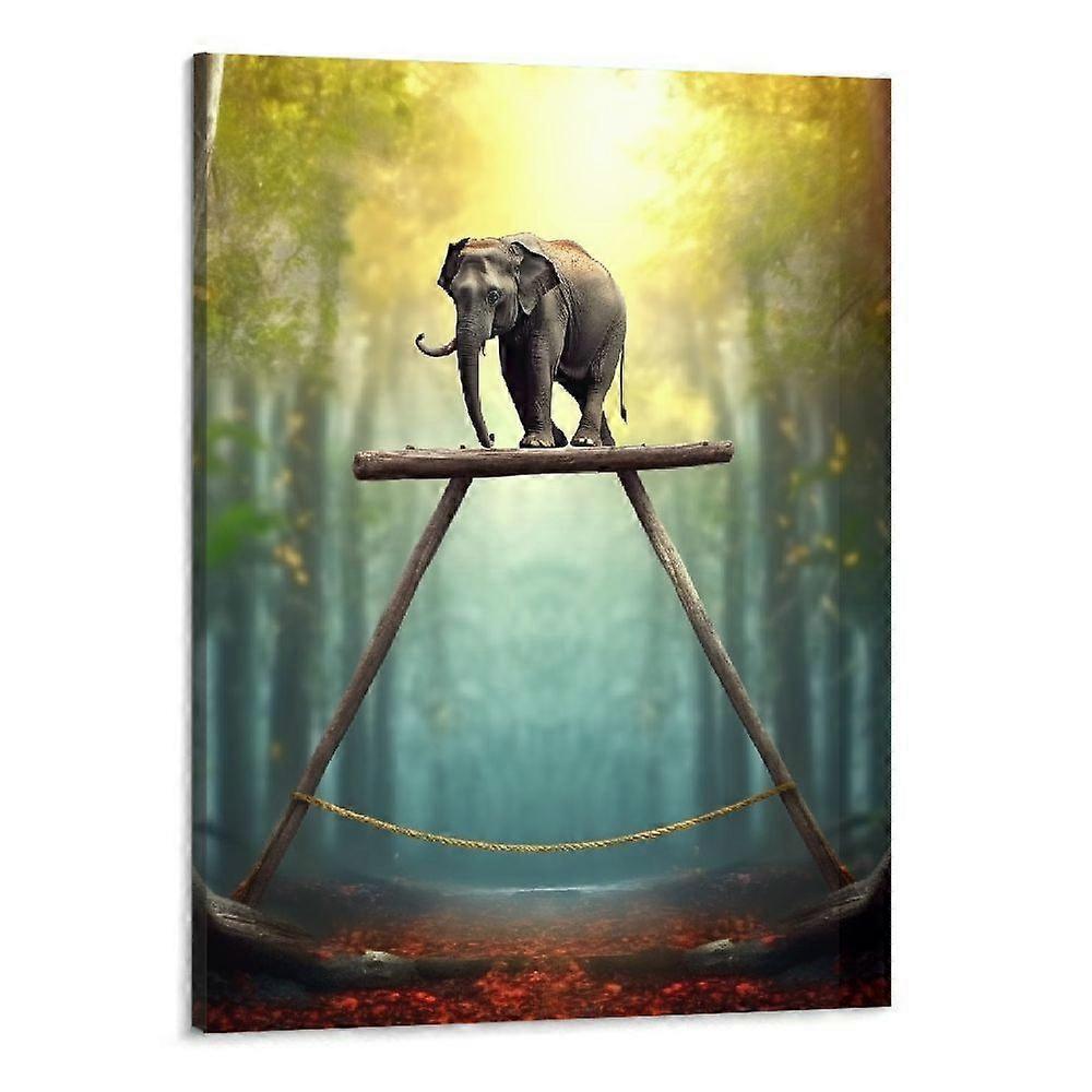 Elephant Wall Art Mindset is Everything Motivatio-ouyab138