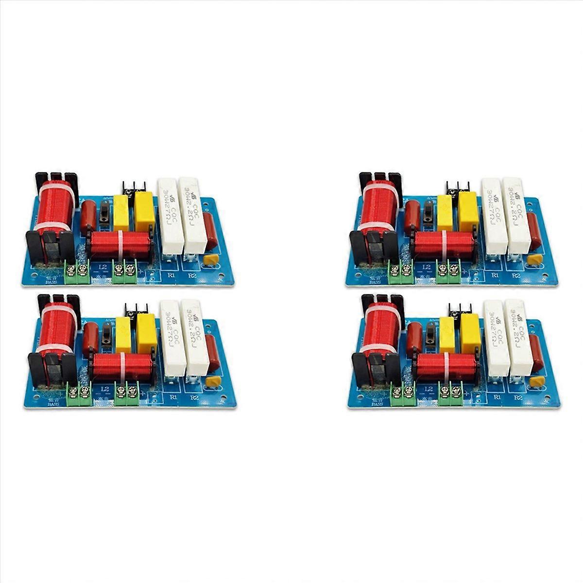 2-suuntainen kaiutin + 450 W:n puhdas basso -subwoofer, taajuusjakajasuodattimet