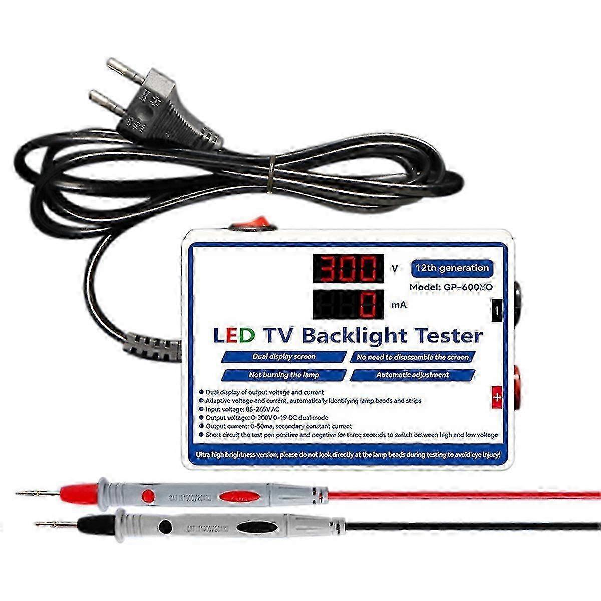 LED Tester 0-300V Output LED TV Backlight Tester Test Tool EU Plug