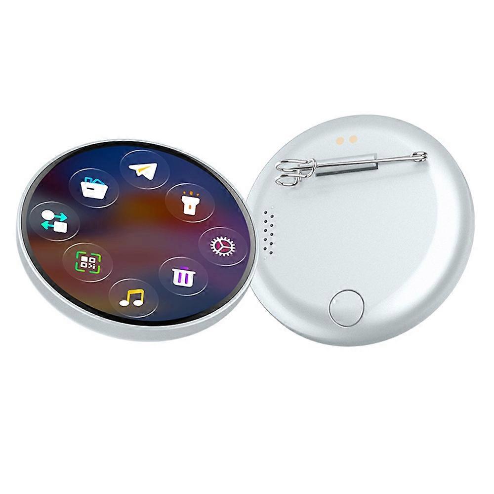 L8 Electronic Badge 1.5 Inch LCD Name Tag for Students Fans Bluetooth-compatible Dynamic Screen Broo