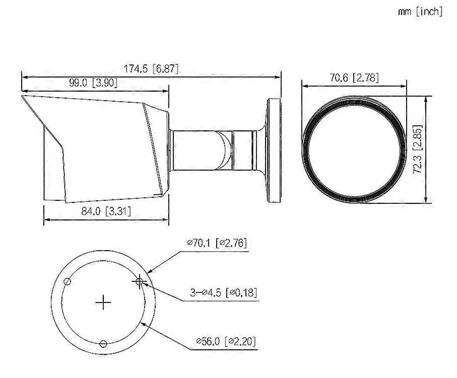 Dahua Hac-hfw1200t-0280b-s6 4-i-1-kamera