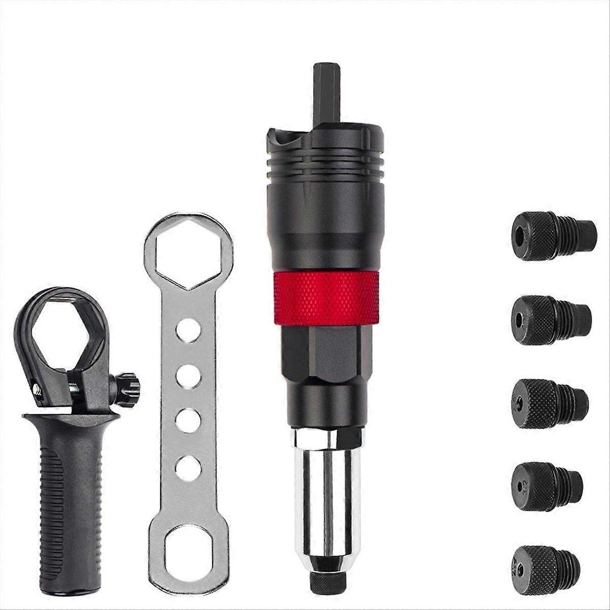 Cordless Riveting Machine Kit 2.4mm/3.2mm/4.0mm/4.8mm/6.4mm